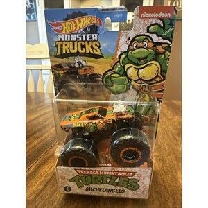TMNT Hot Wheels Monster Trucks 2020 Michelangelo Teenage Mutant Ninja Turtles